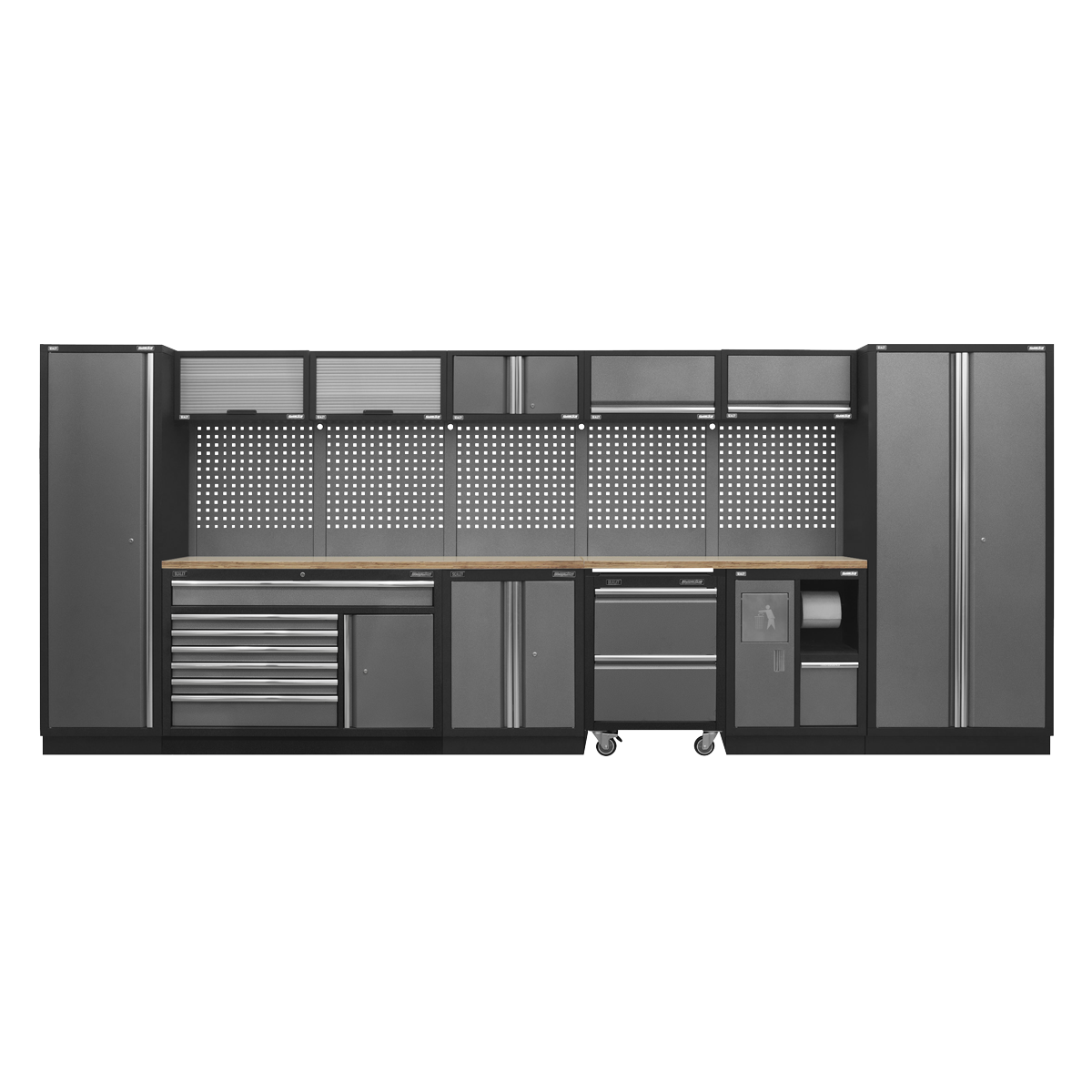 Sealey Modular Tool Storage System Combo Pressed Wood Worktop APMSSTACK15W
