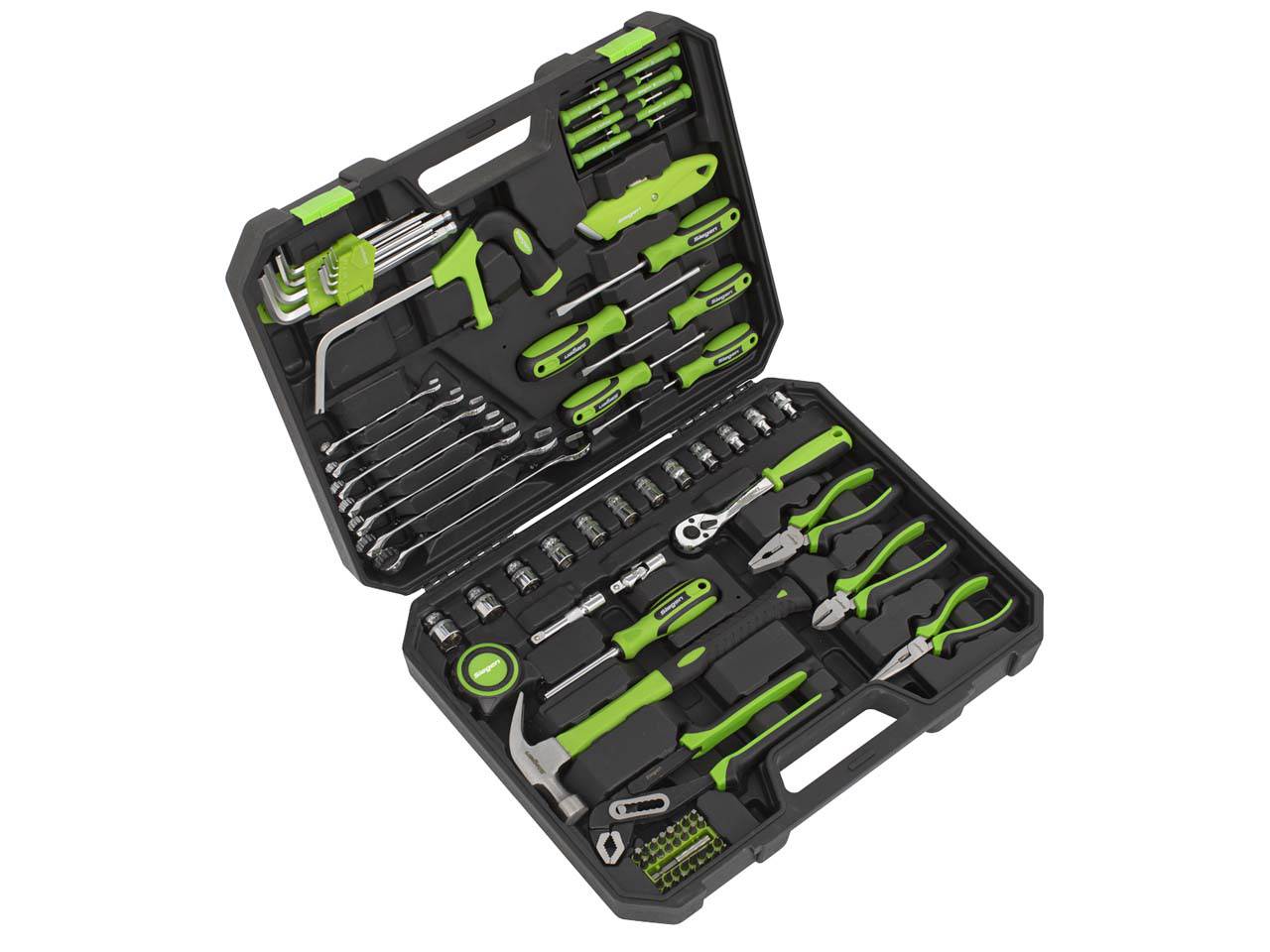 Sealey Tool Kit 84 Pieces - Sockets Hex Keys Spanners Screwdrivers Pliers S01213
