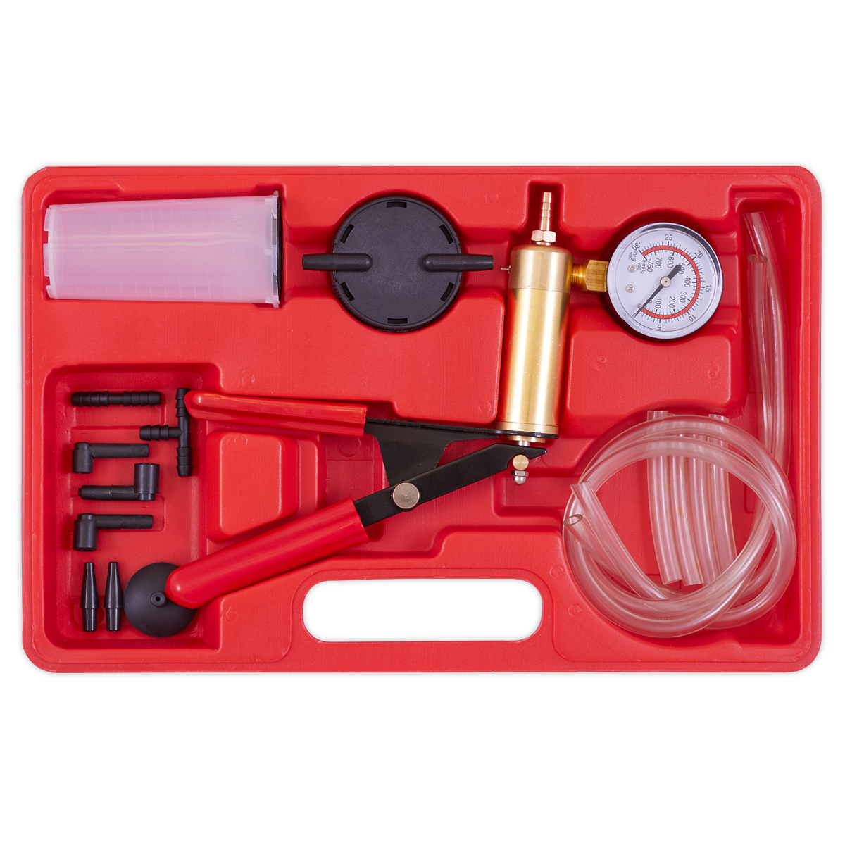 Sealey Multifunction Vacuum Tester & Brake Bleeding Kit With Gauge VS402