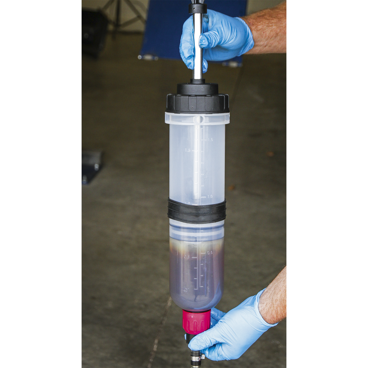 Sealey Oil Inspection Multipurpose Syringe With Viton Seal 1.5 Litres VS405