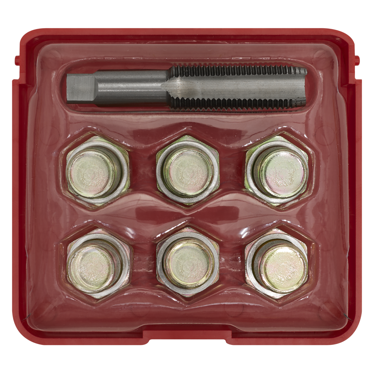 Sealey Oil Drain Plug Thread Repair Kit - M15 x 1.5mm Tap Size Silver VS615