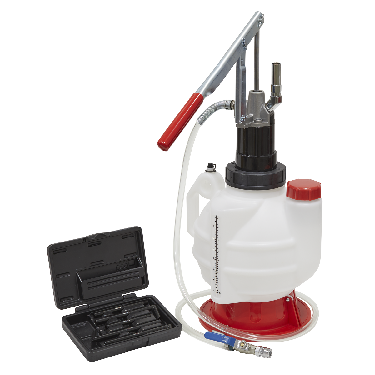 Sealey 7L Gear Oil Dispensing Unit With Fluid Control Valve 1.5m Hose VS7009