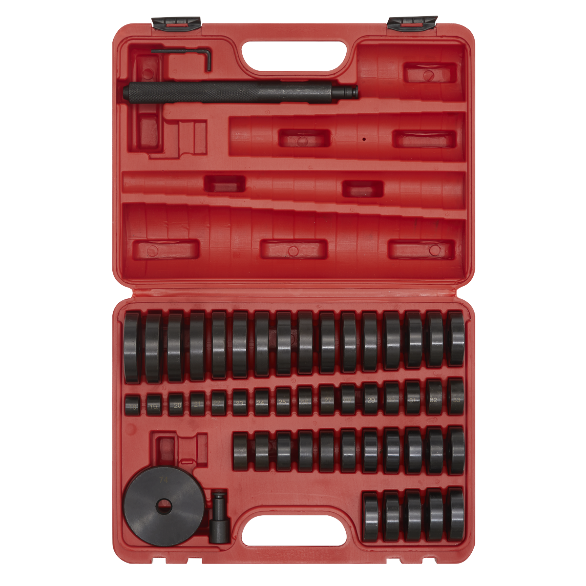 Sealey Bearing Race & Heavy Duty Steel Seal Driver Set 52 Pieces VS7032