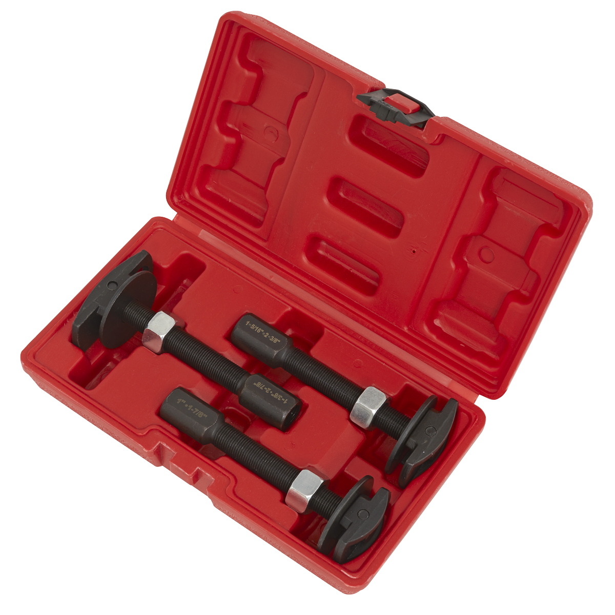 Sealey Axle Bearing Puller Set 3 Pieces Removal Storage Case 20 24 30mm VS7033