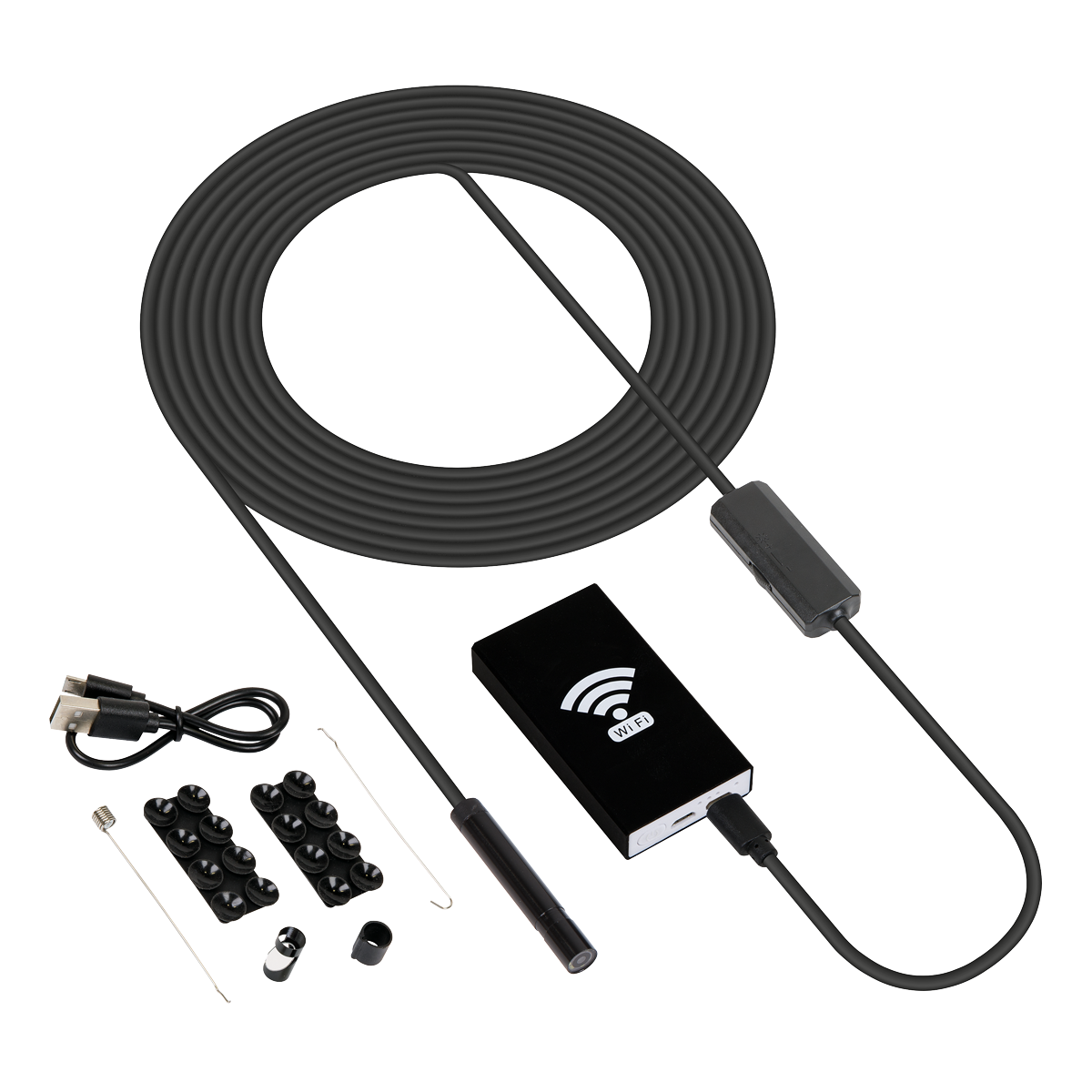 Sealey Wi-Fi Box Borescope Ø 8mm 3.7V 800mAh Inspection Endoscope Camera VS8113
