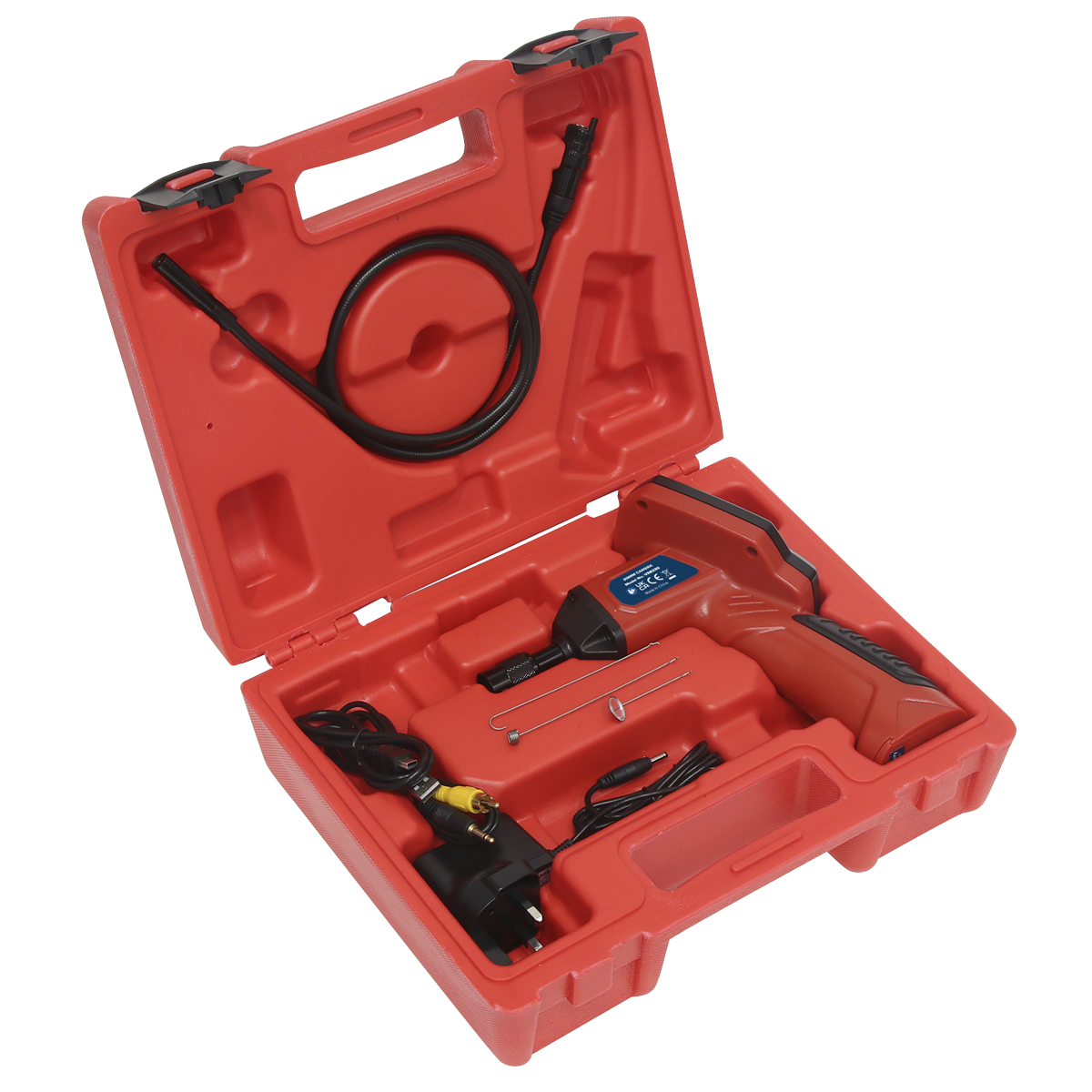 Sealey Video Borescope Ø9mm Camera Digital Zoom Control and Rotate/Flip VS8230