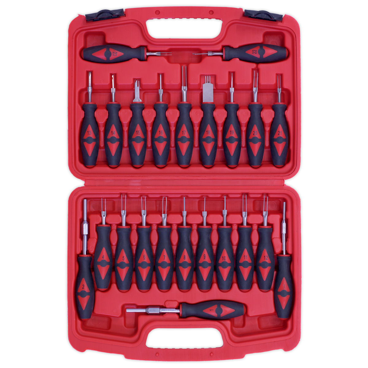 Sealey Terminal Tool Kit Soft Grip Handles With Number Identification VS9203