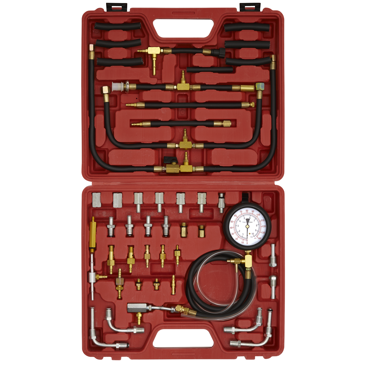 Sealey Fuel Injection Pressure Test Kit With Single High Pressure Gauge VSE212