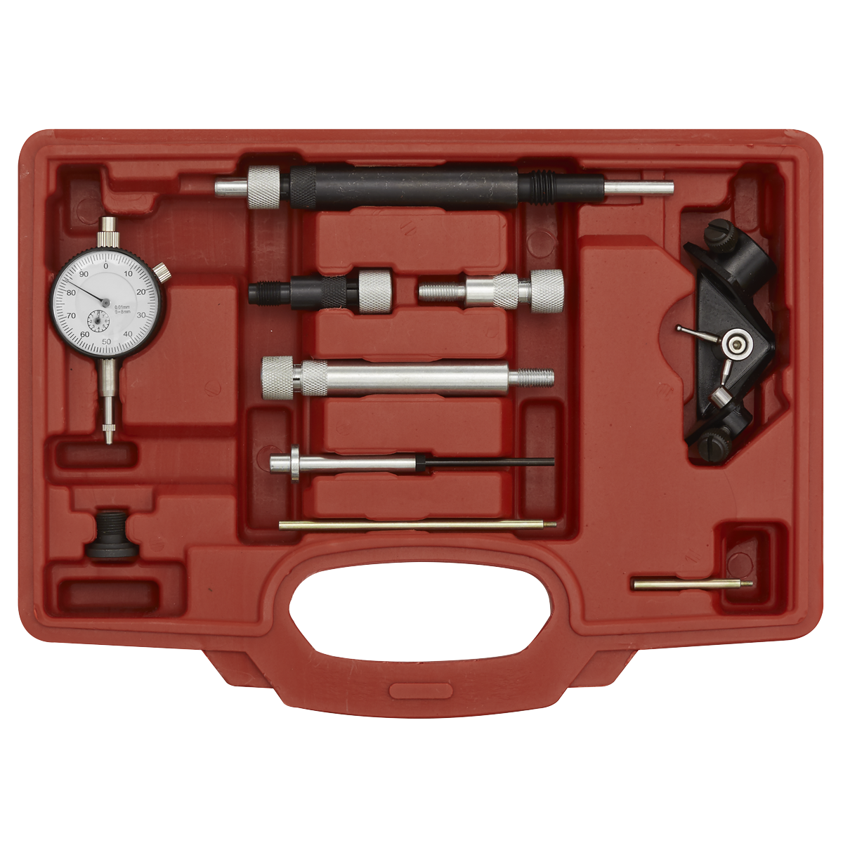 Sealey Diesel Pump Timing Kit Supplied With Dial Gauge In Storage Case VSE2242