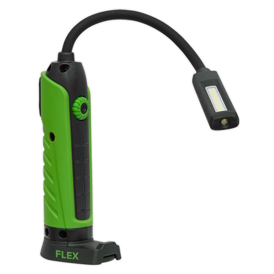 Sealey Flexi Rechargeable Green Inspection Lamp Li Ion 1 COB 1 LED LEDFLEXG