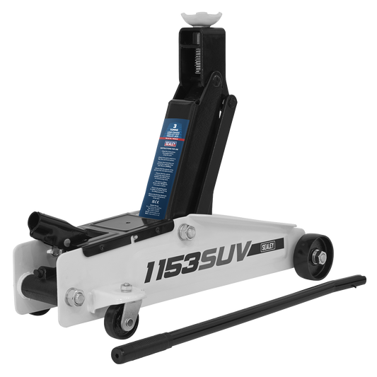 Sealey Long Chassis High Lift SUV Trolley Jack 3 Tonne 192-533mm 1153SUV