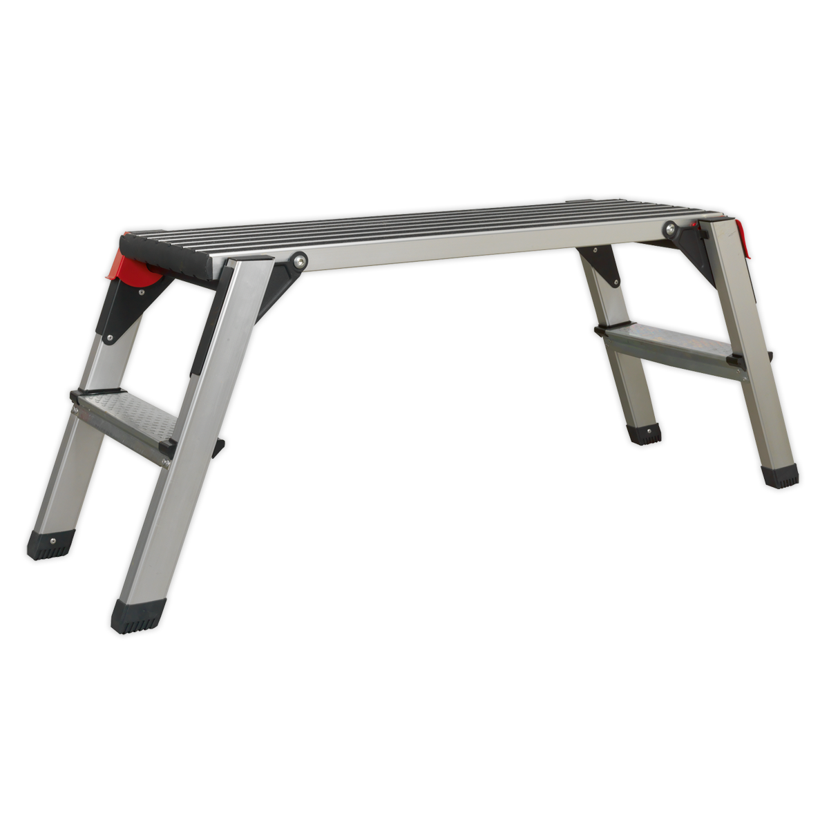 Sealey Folding Platform Aluminium 2 Steps 150kg Capacity 500mm Height APS2