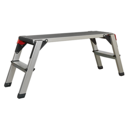 Sealey Folding Platform Aluminium 2 Steps 150kg Capacity 500mm Height APS2