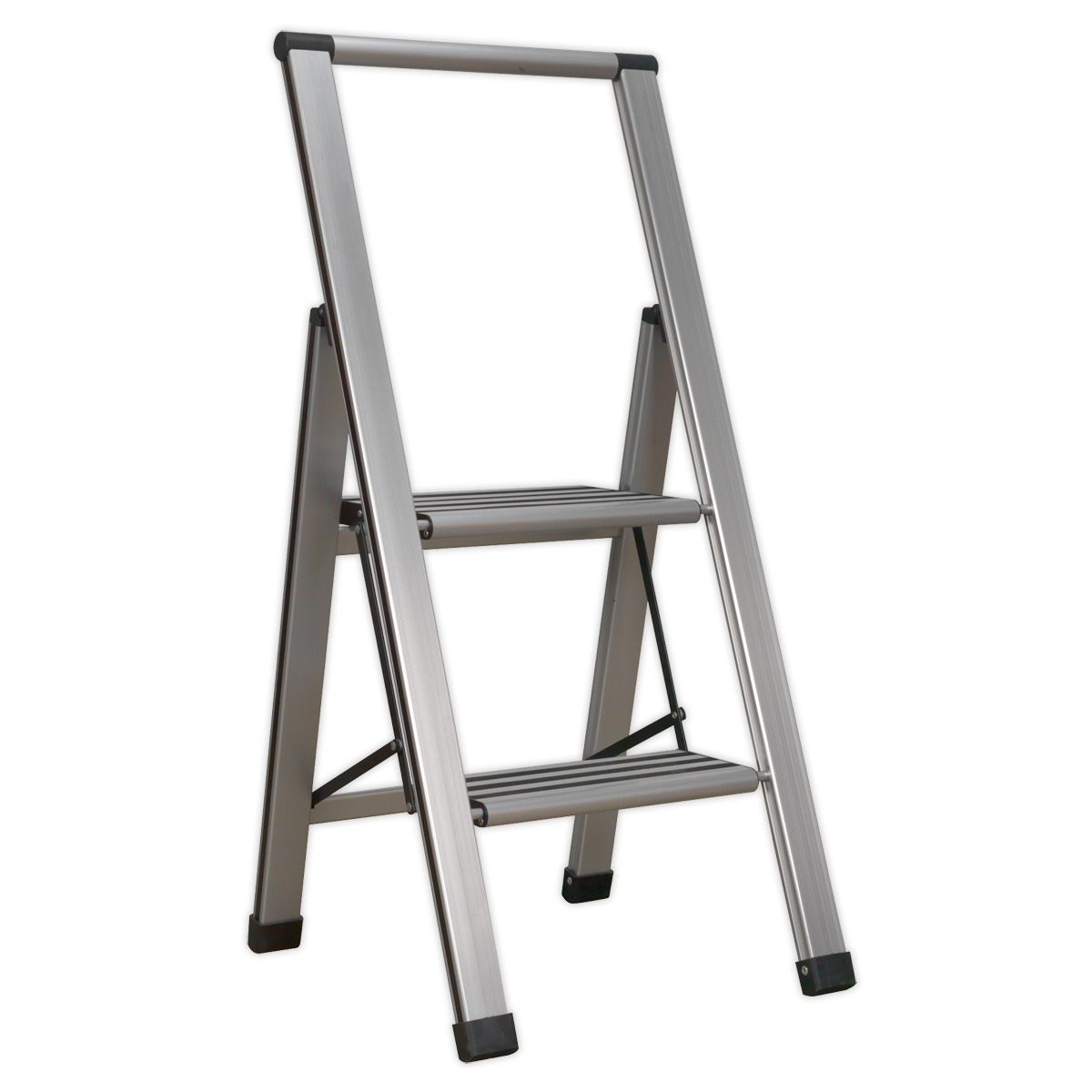 Sealey Professional Folding Step Ladder Aluminium 2 Steps 150kg Capacity APSL2