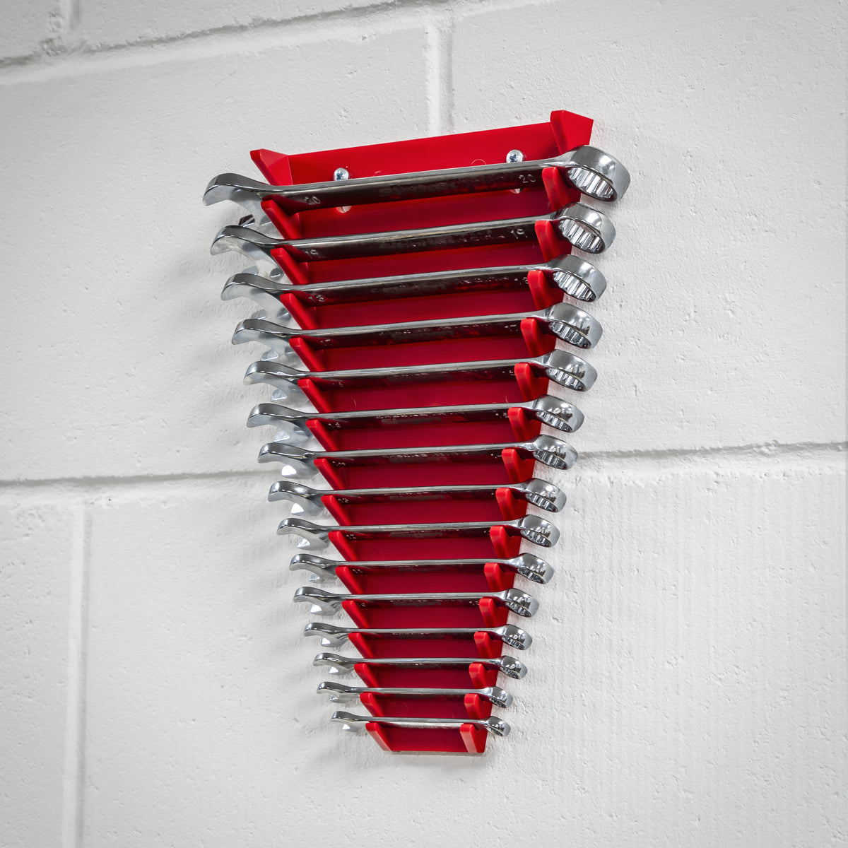 Sealey Durable Composite Spanner Rack Capacity 15 Spanners Wall Mountable WR05