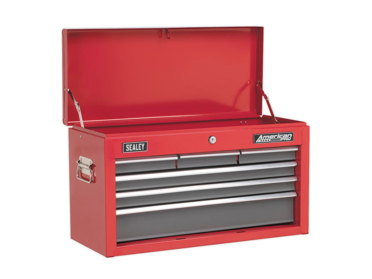 Sealey Top Chest Tool Box 6 Drawers With Ball Bearing Runners Red/Grey AP2201BB