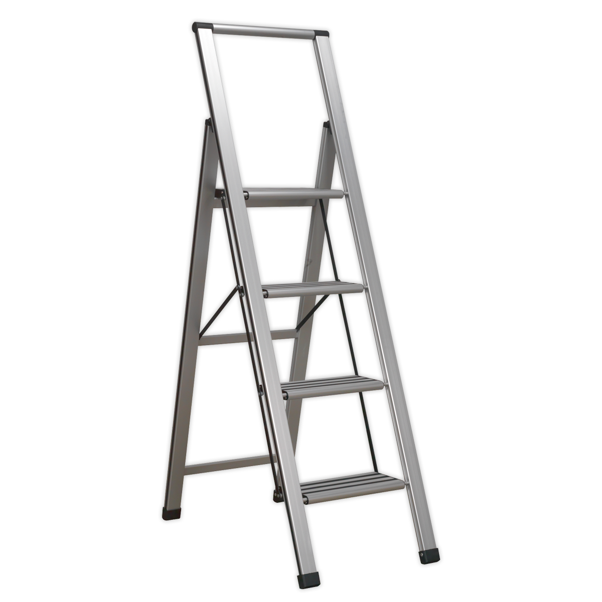 Sealey Professional Folding Step Ladder Aluminium 4 Steps 150kg Capacity APSL4