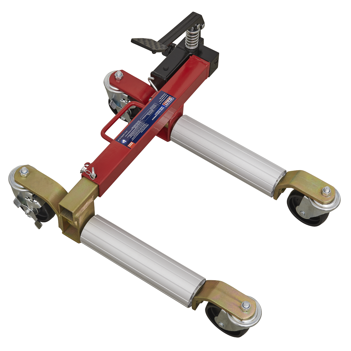 Sealey Wheel Skate Hydraulic With Four Ø100mm Nylon Castors 680kg Capacity WS680