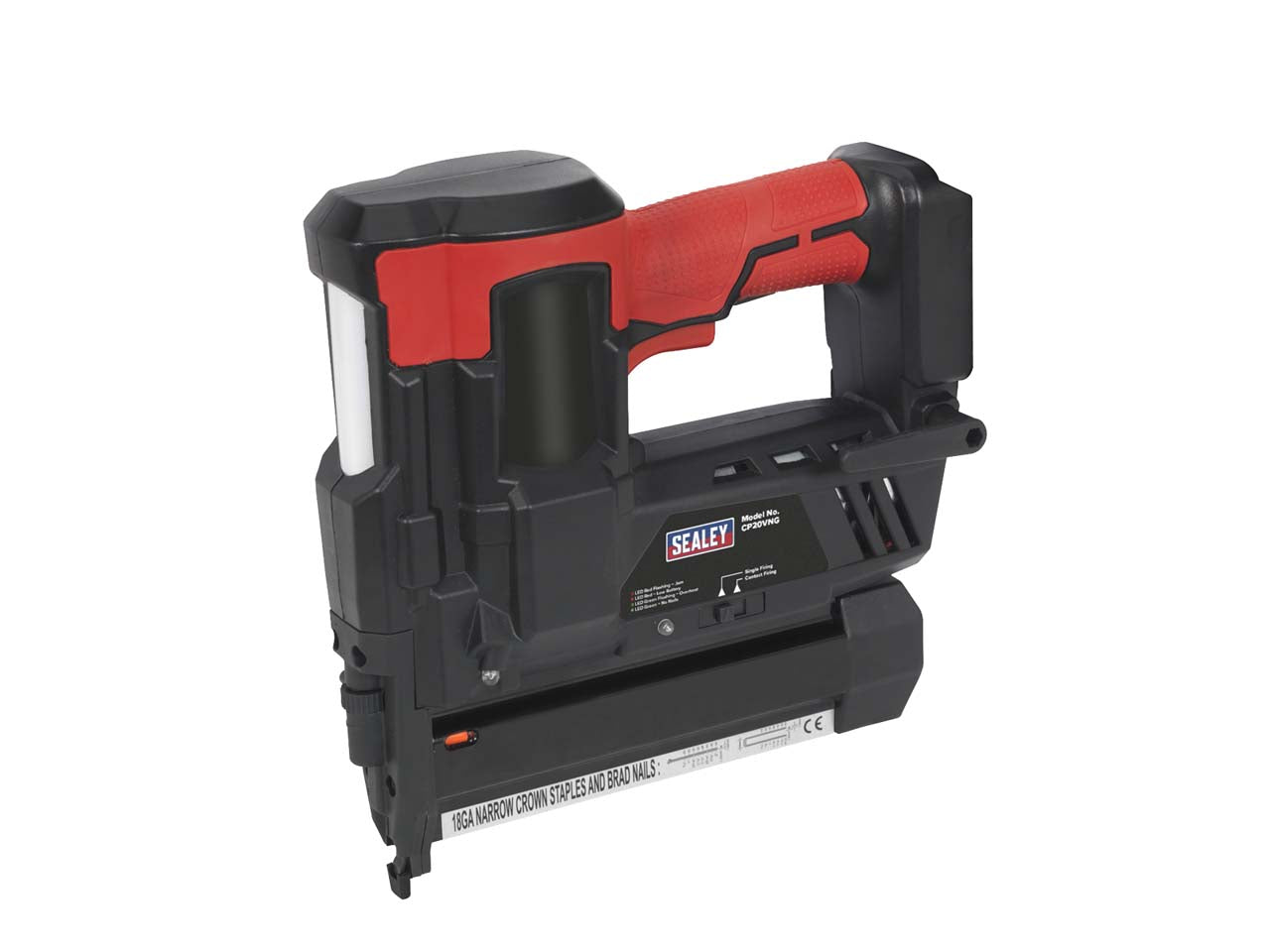 Sealey 20V SV20 Series 18G Cordless Staple Nail Gun - Body Only CP20VNG