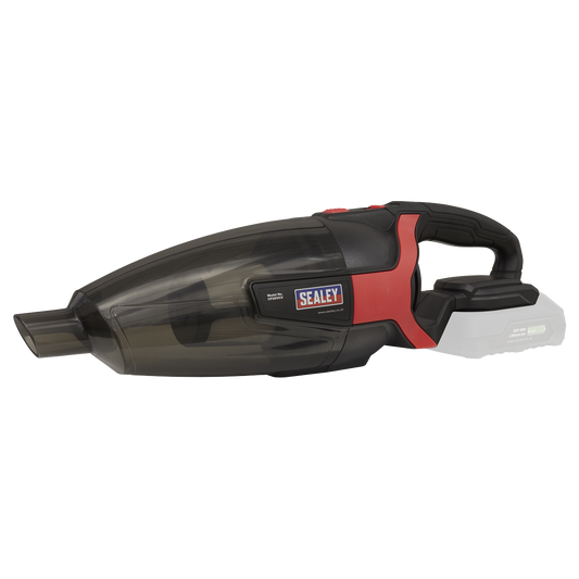Sealey Cordless Handheld Vacuum Cleaner 650mL Lightweight 20V Body Only CP20VCV