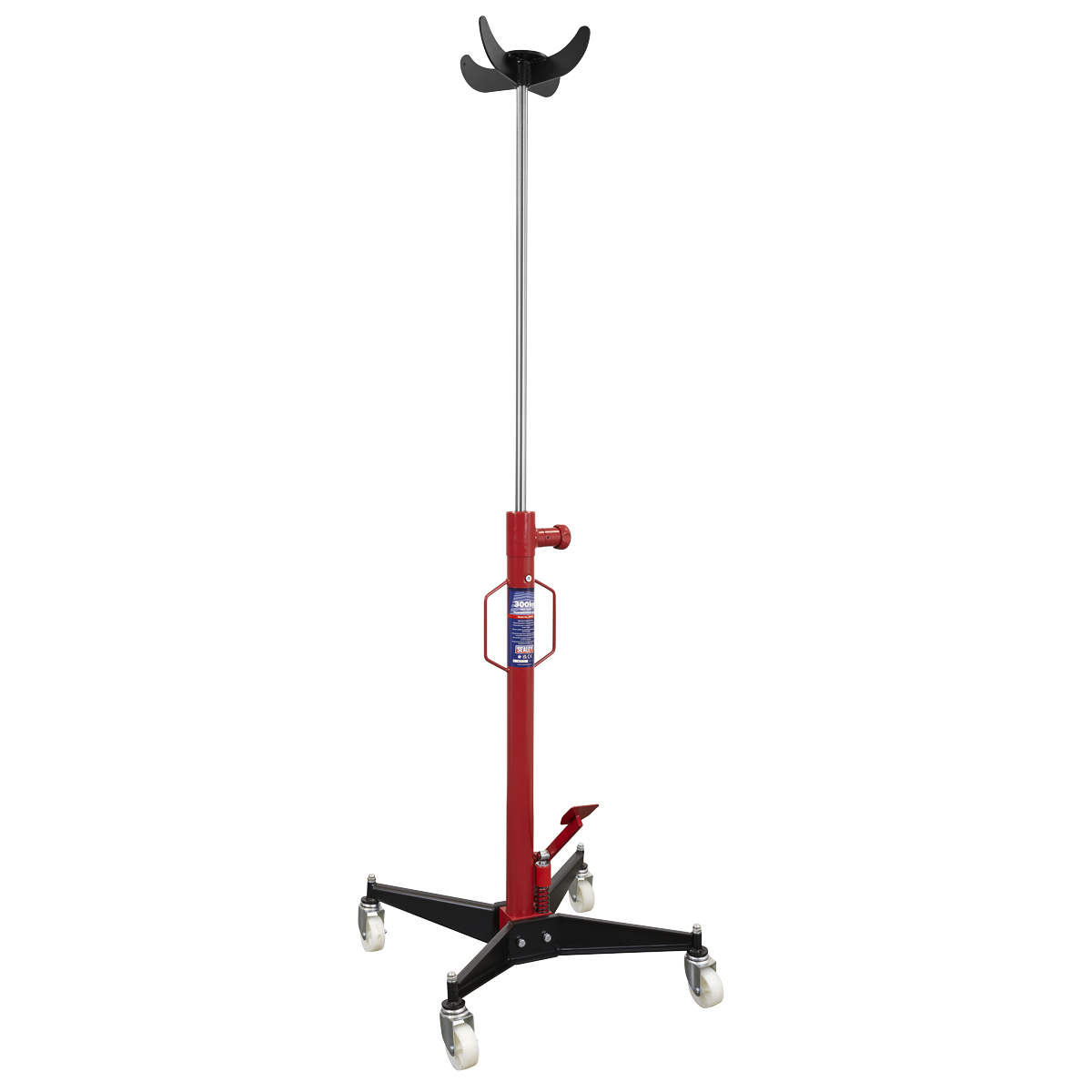 Sealey Adjustable Gearbox Support Transmission Jack 0.3 Tonne Vertical 300TR
