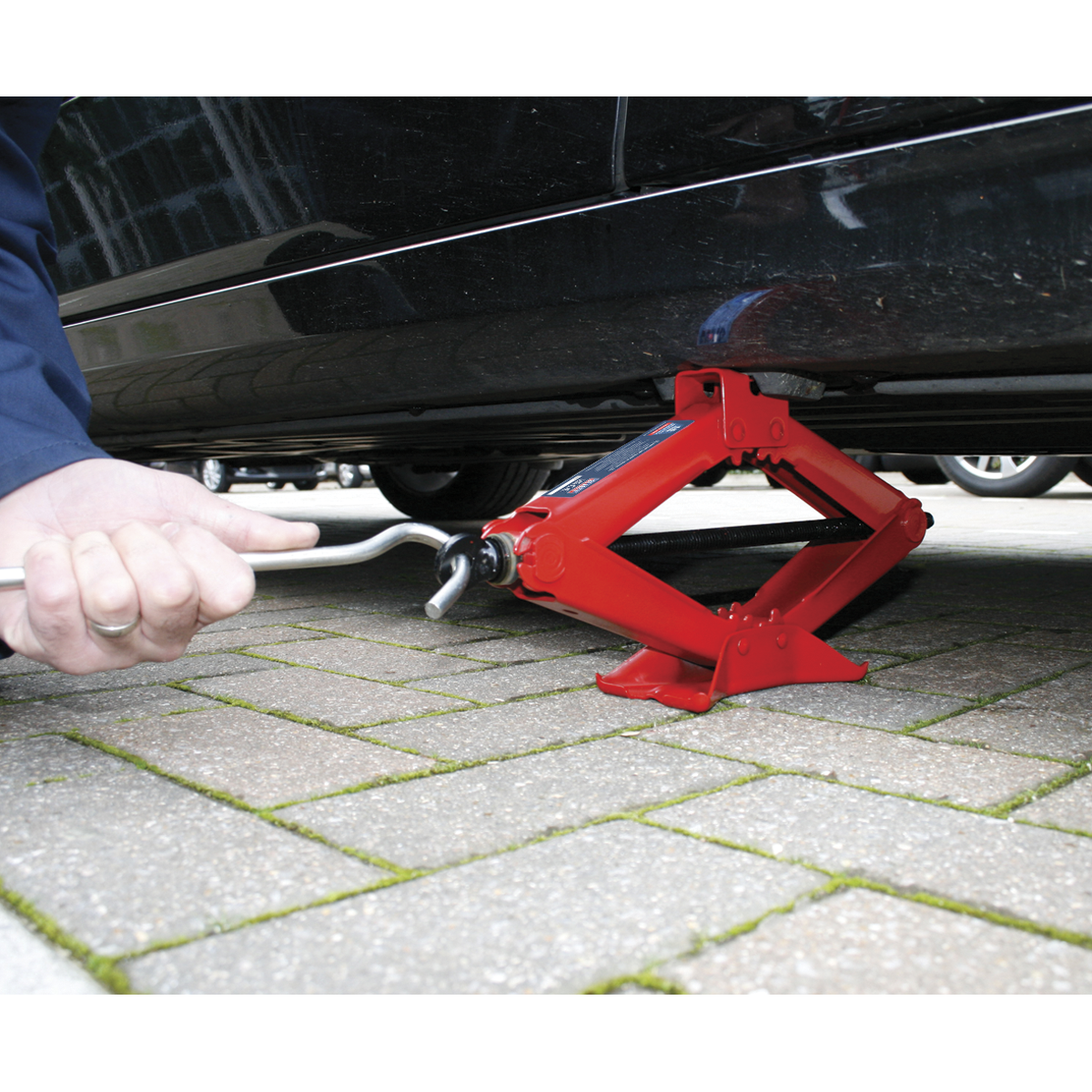 Sealey Scissor Jack Heavy Duty 1.5 Tonne With Fine Rolled Thread TUV/GS 58M
