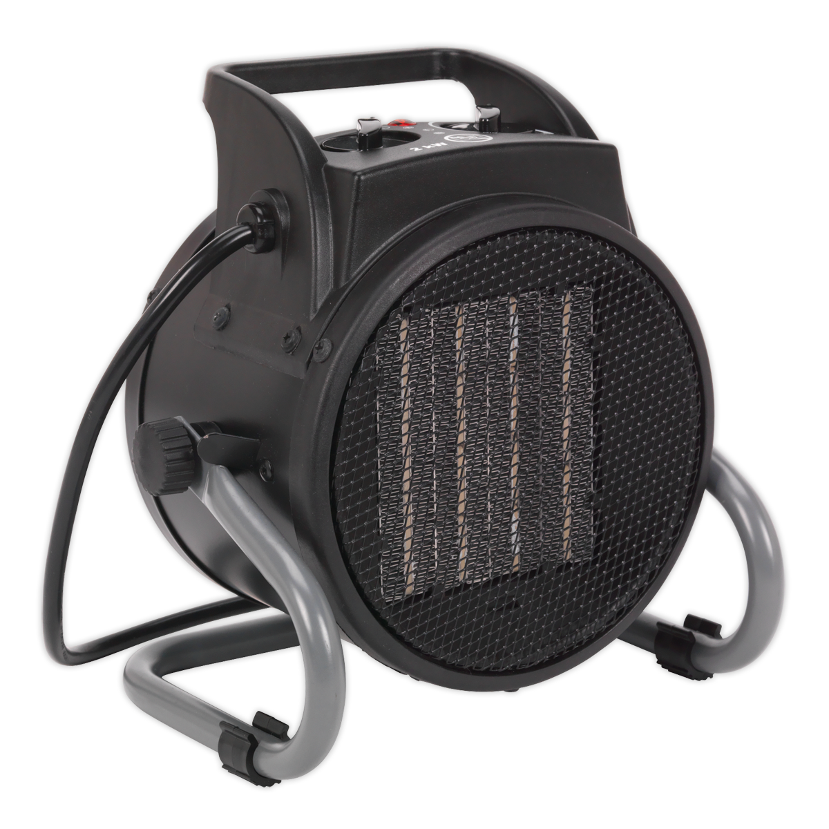 Sealey Industrial PTC Fan Heater With Power Cable 3-Pin Plug 2000W/230V PEH2001