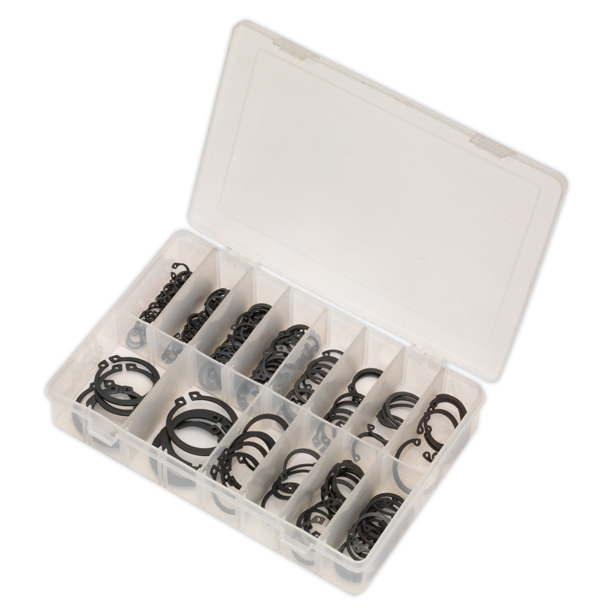 Sealey Circlip Assortment 200 Pieces Internal & External Metric AB017CC
