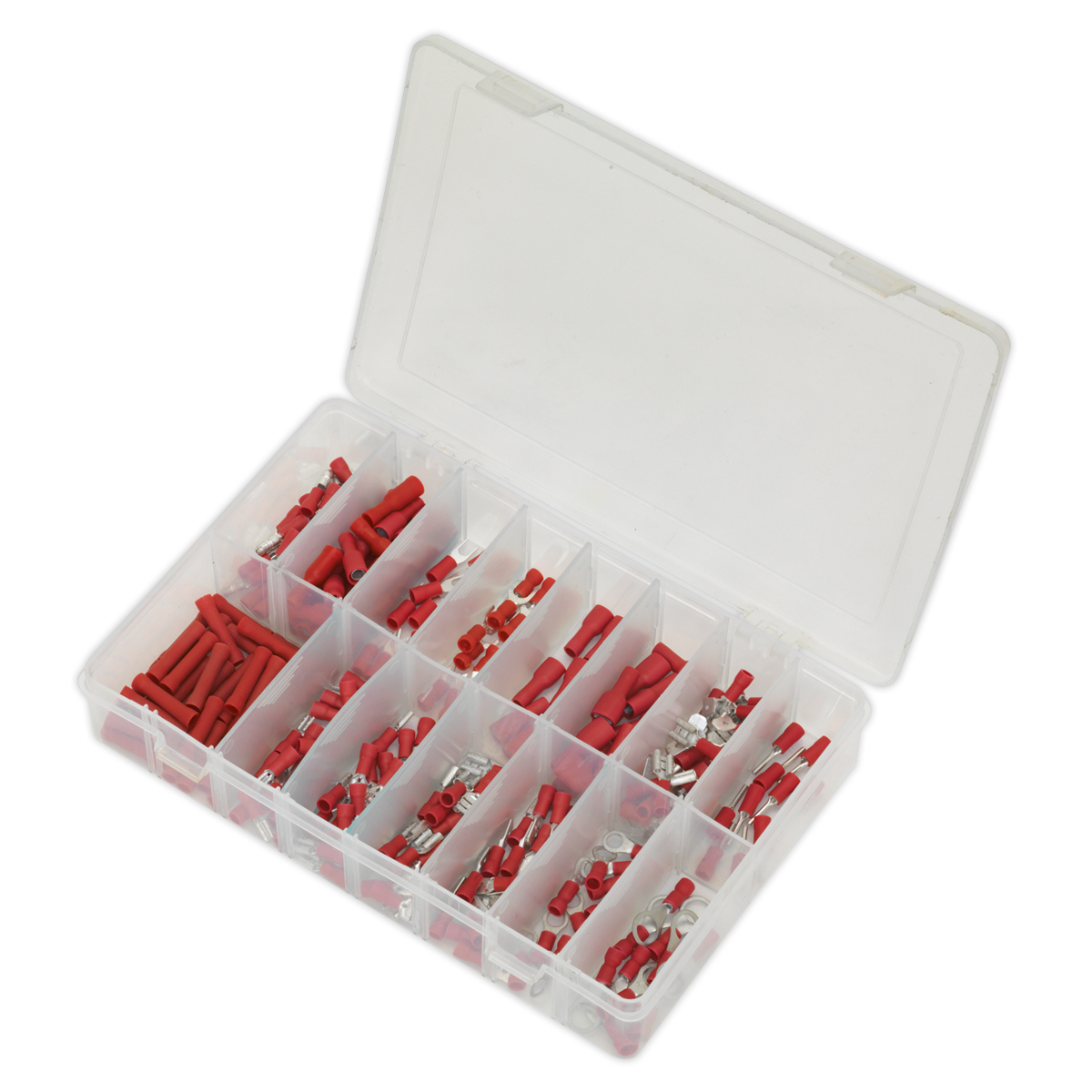 Sealey Crimp Terminal Assortment Electrical Connectors Red 260 Pieces AB039RT