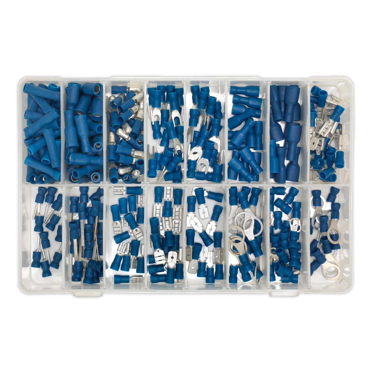 Sealey Crimp Terminal Assortment Electrical Connectors Blue 280 Pieces AB040BT