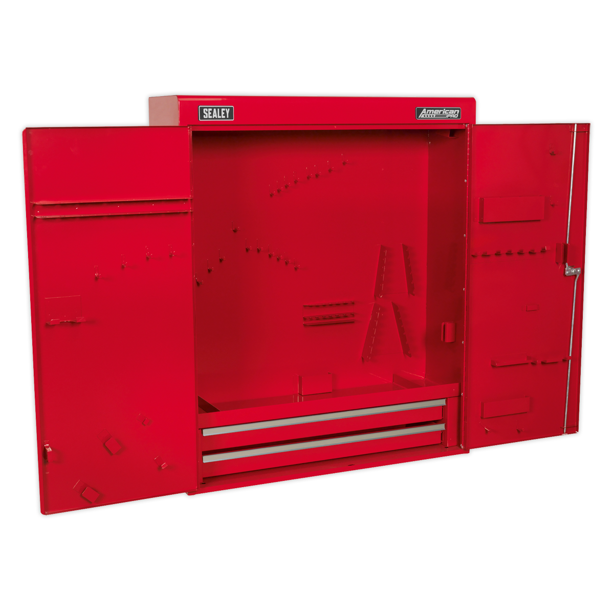 Sealey Wall Mounting Tool Cabinet With Two Piano Hinged Lockable Doors APW750