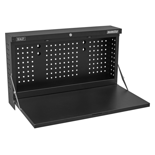 Sealey Wall Mounted Foldable Workbench 914mm x 620mm x 560mm Lockable APWMW01