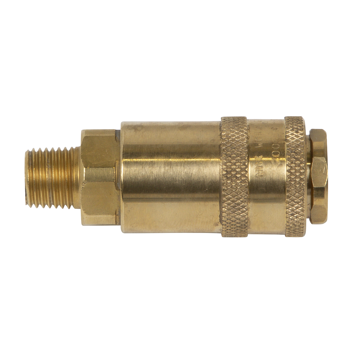 PCL Non-Corrodible Coupling Body Male 1/4" BSPT Brass High Pressure AC91