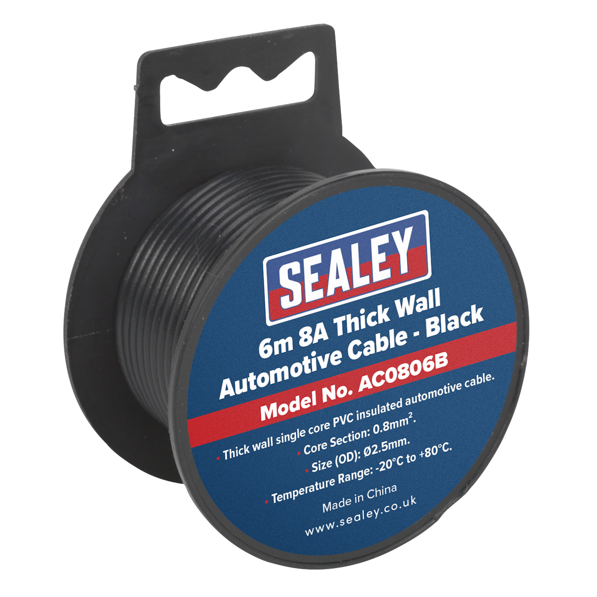 Sealey Clip Strip Deal Car Automotive Cable Thick Wall 5A-27A 2.5m-7m ACSET