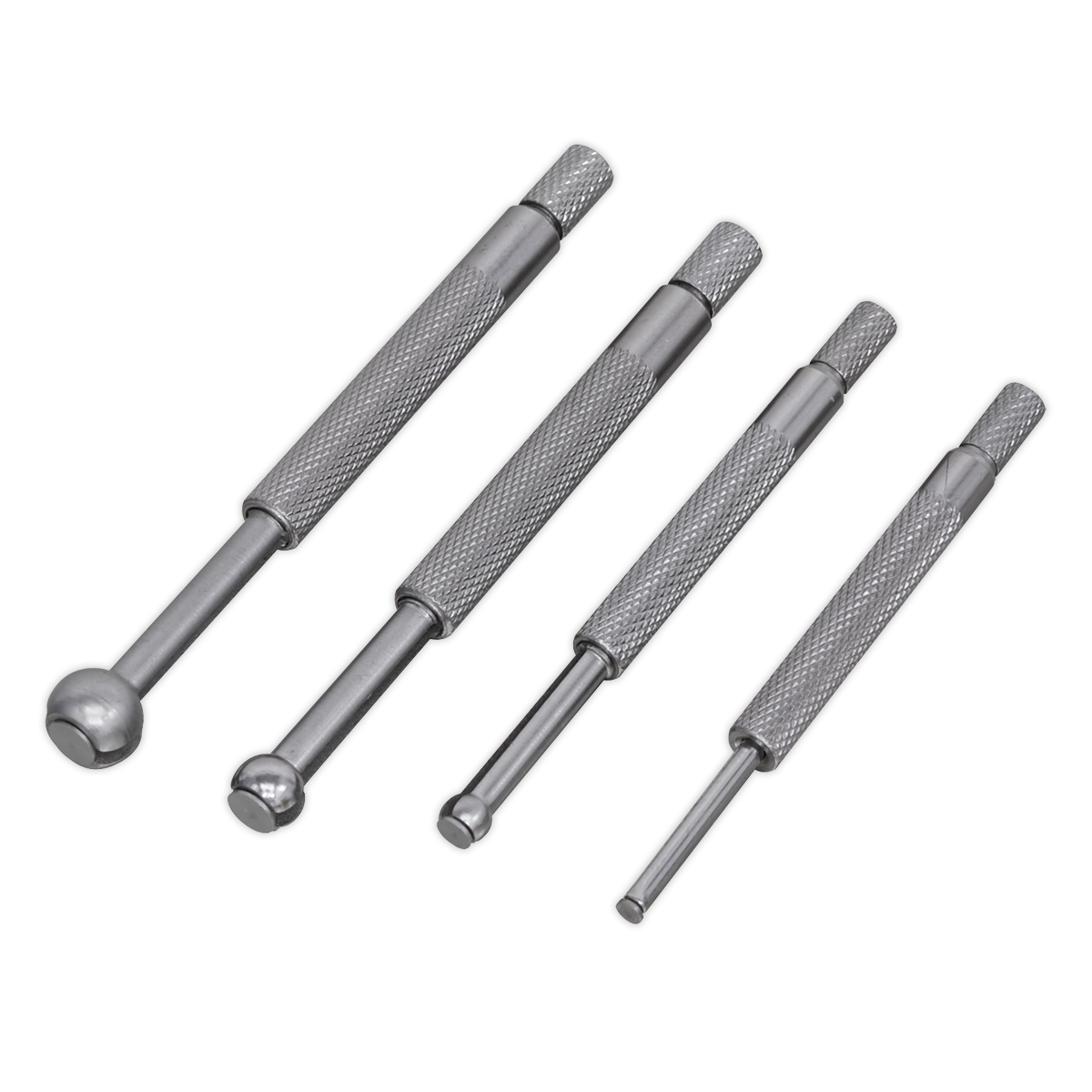 Sealey Small Hole Gauge Set Knurled Handles With Smooth Adjustment 4pc AK10116