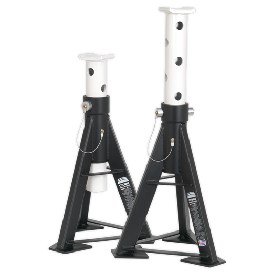 Sealey 2x Heavy Duty Axle Stands 12 Tonne Capacity/Stand 24 Tonne/Pair AS12