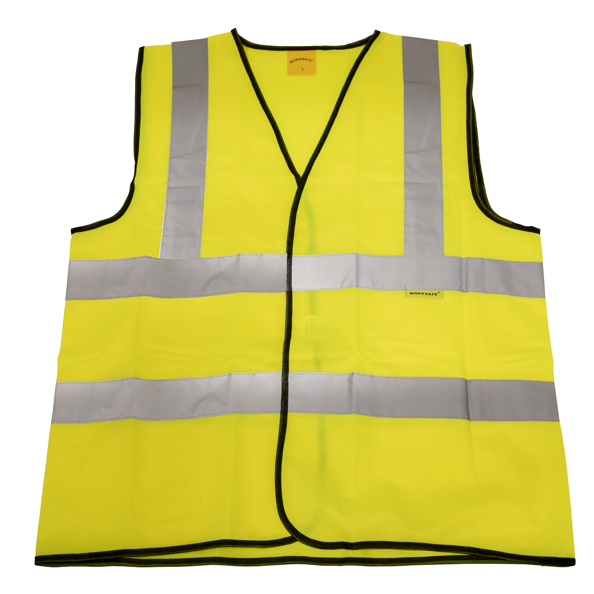 Sealey Hi Vis Visibility Waistcoat Yellow M Medium Polyester Site Road Use 9804M