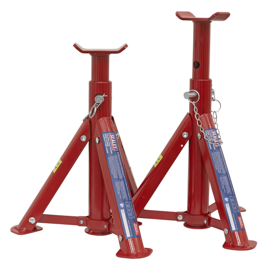 Sealey 2x Axle Stands 2 Tonne Capacity/Stand 4T/Pair TUV/GS Folding Type AS2000F