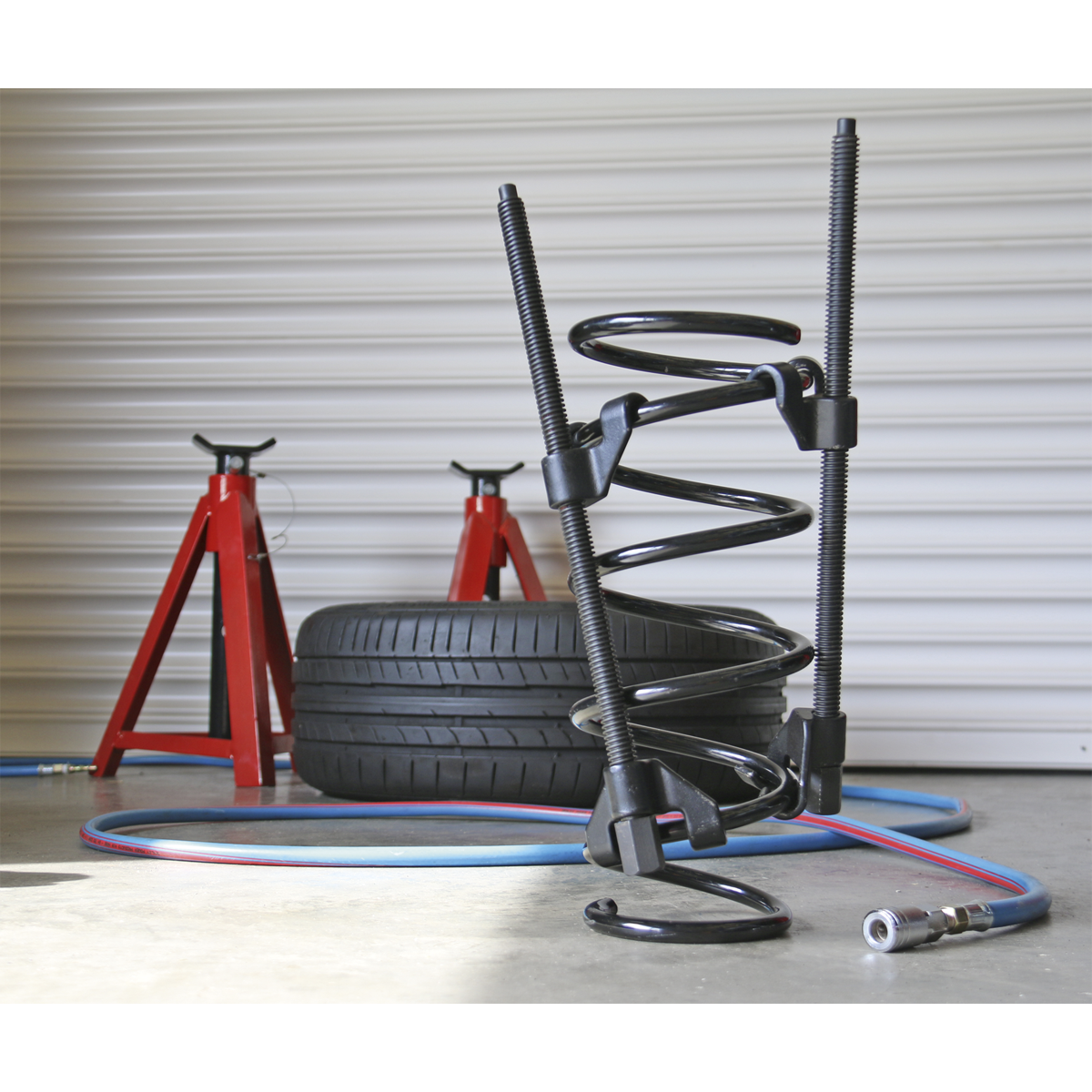 Sealey Coil Spring Compressor 2 Pcs Long Reach Carbon Steel 1100KG/Pair AK3846