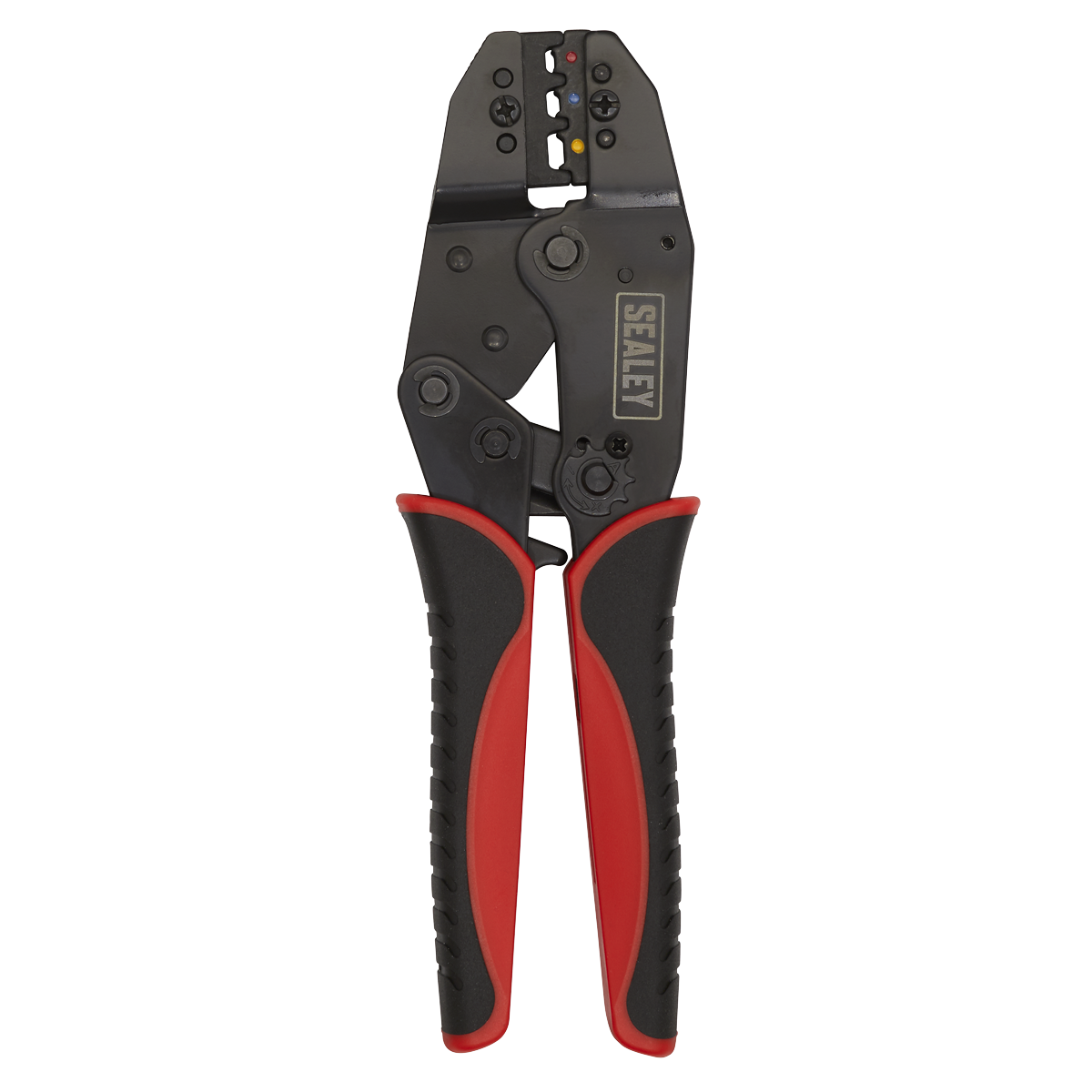 Sealey Ratchet Crimping Tool Kit With Laminated Steel Jaws 552 Pieces AK386