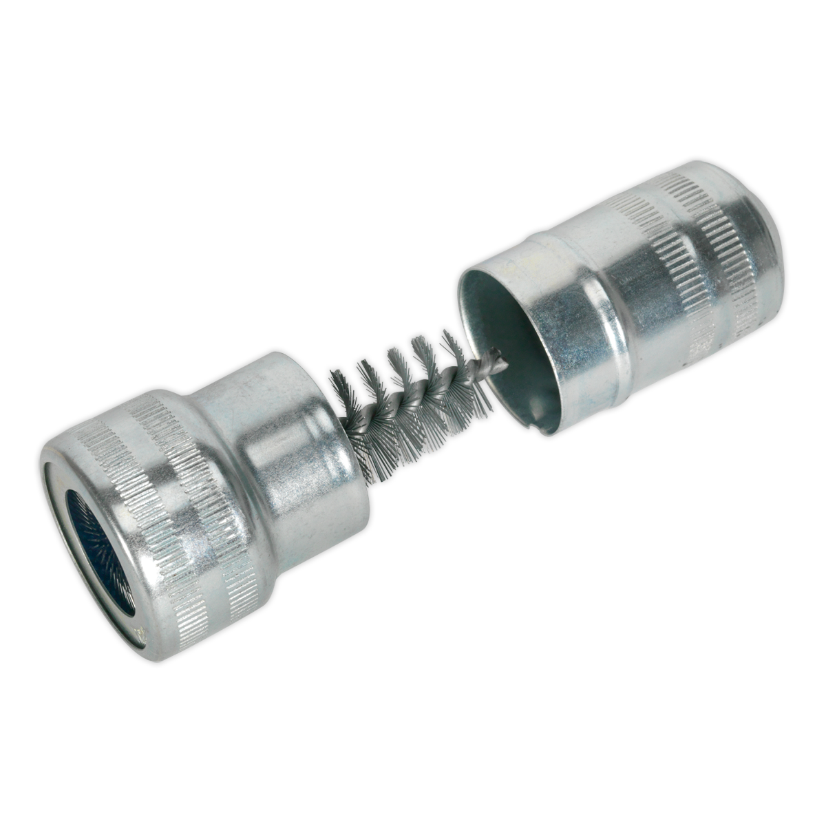 Sealey Battery Post & Terminal Cleaner With Wire Brushes - Silver AK417