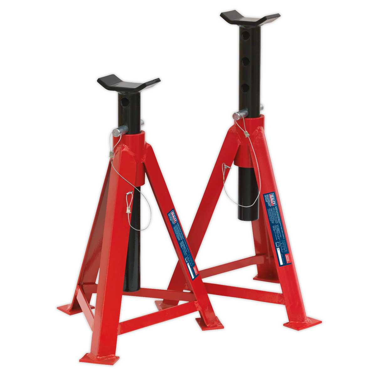 Sealey Axle Stands 5 Tonne Cap per Stand 10 Tonne per Pair Medium Height AS5000M