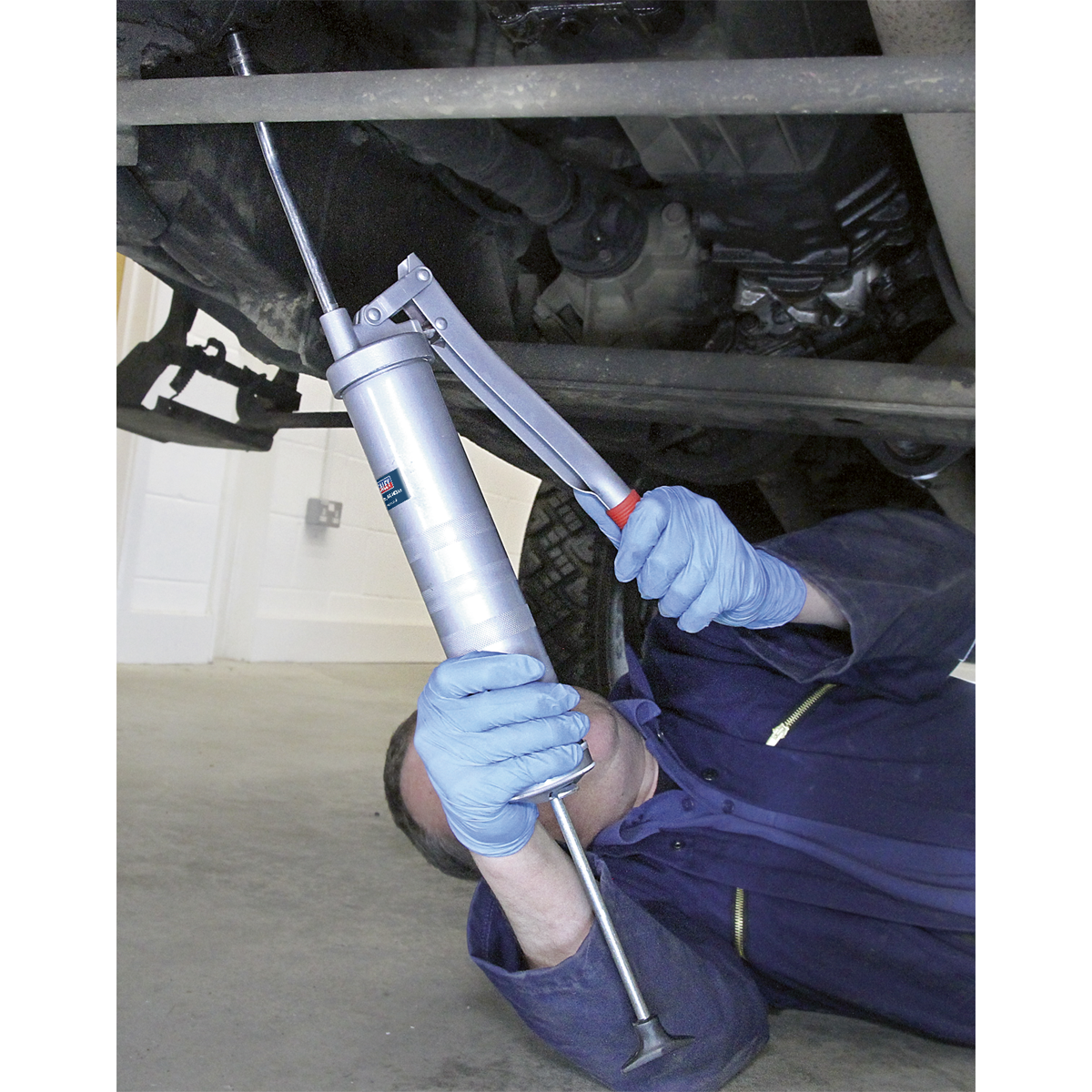 Sealey Side Lever Grease Gun With Contoured Pump Handle 3-Way Fill AK443