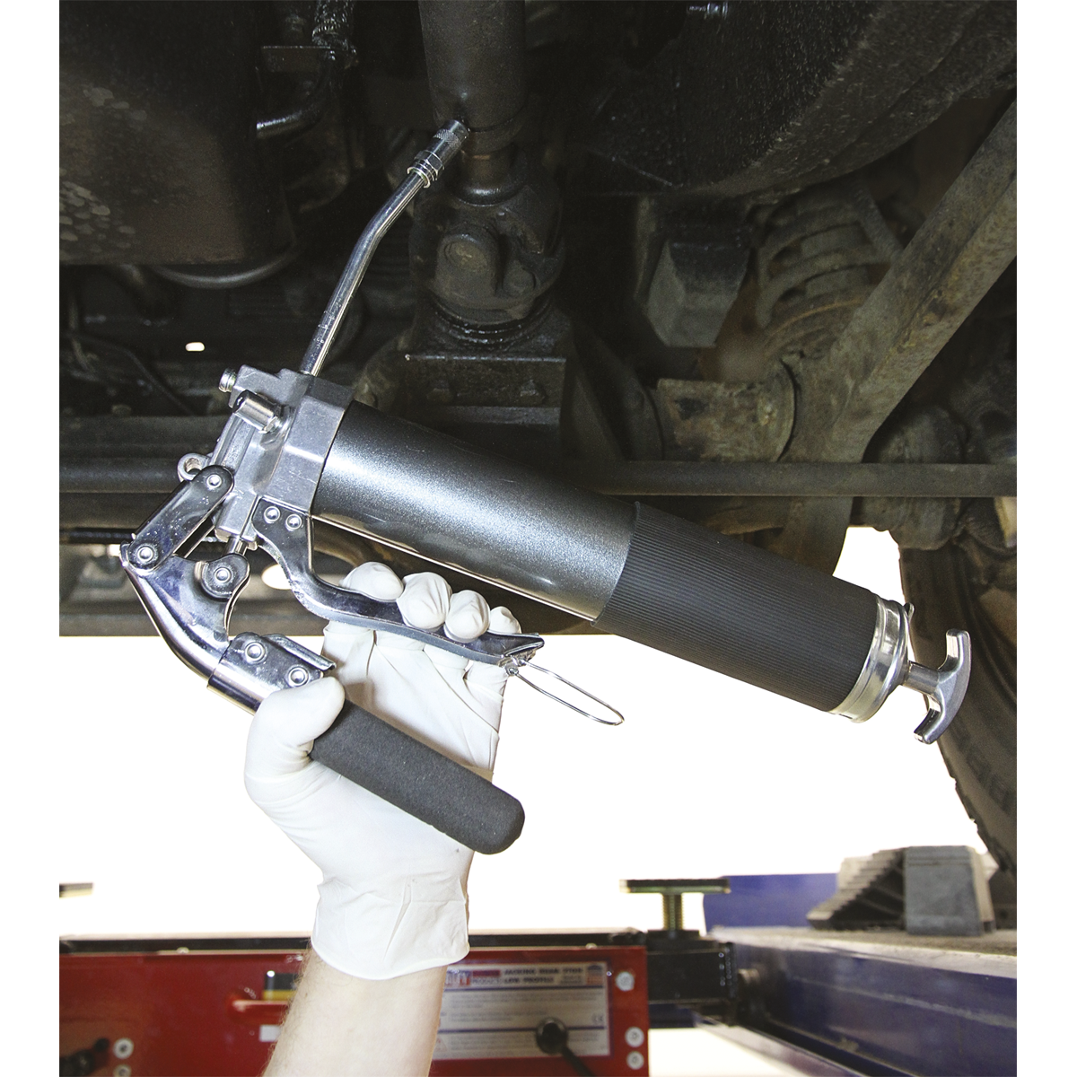 Sealey 2-Way Operating Grease Gun 3-Way Fill With Handle Heavy Duty AK48