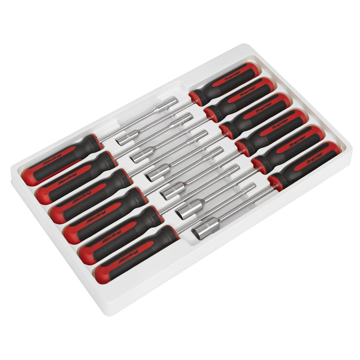 Sealey Nut Driver Set With Chrome Vanadium Steel Shafts 12 Pieces AK4911