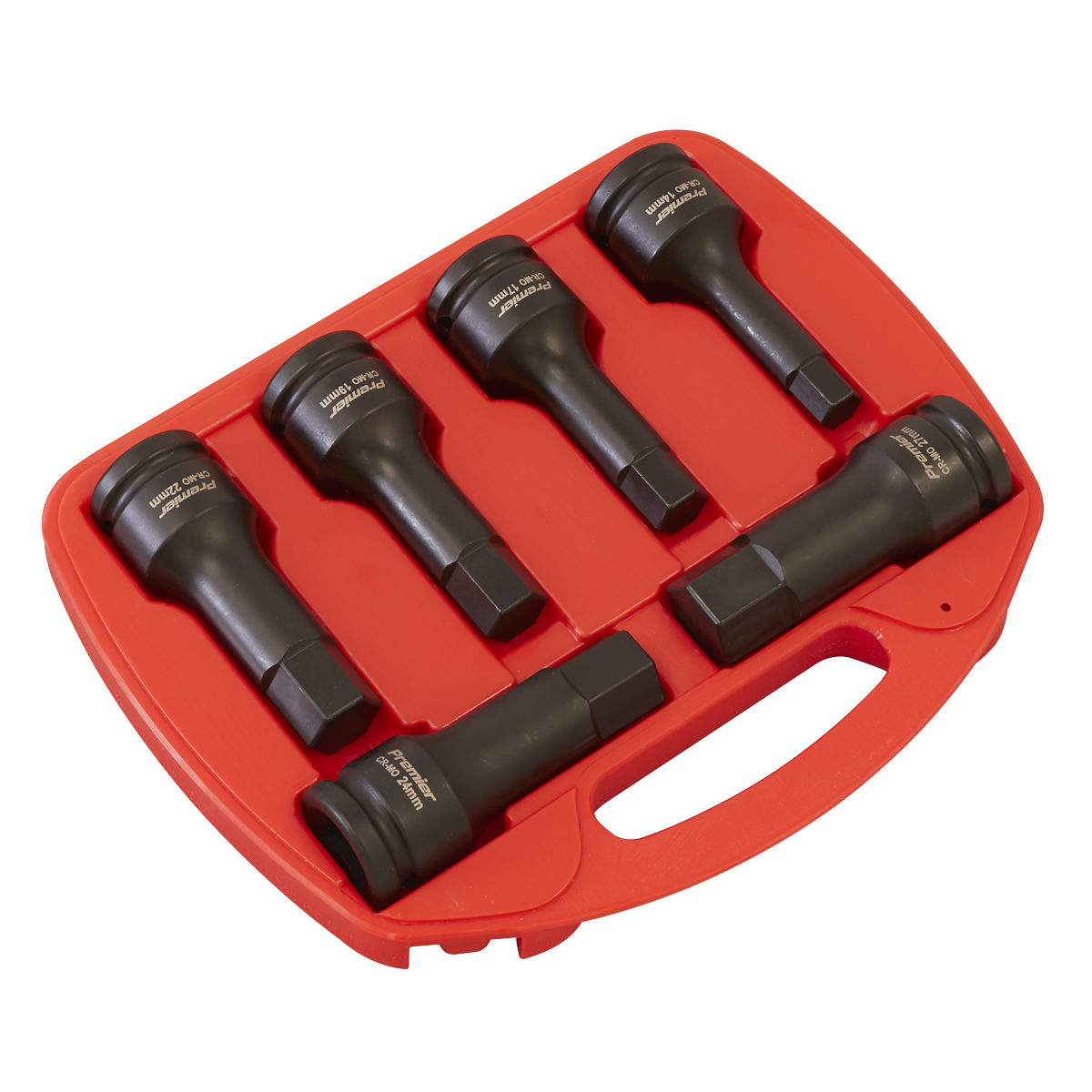Sealey Impact Hex Socket Bit Set 6 Pieces 3/4" Square Drive 108mm AK5586