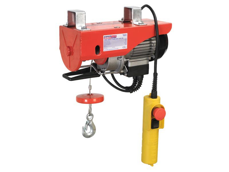 Sealey Power Hoist 230V/1PH 250kg Capacity EU UK Approval IP54 Rating PH250