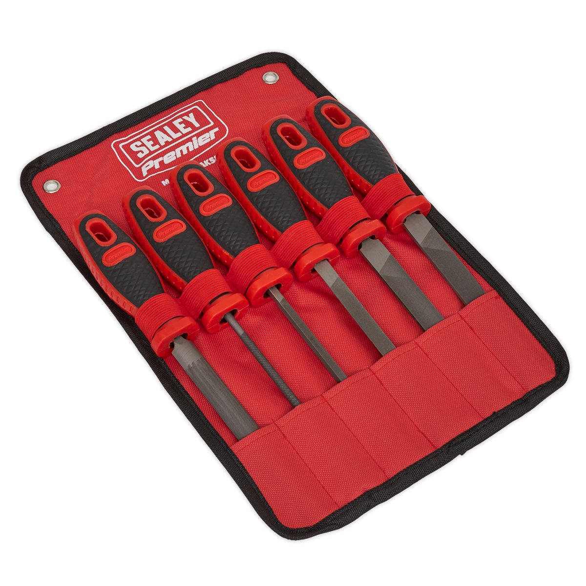 Sealey Engineers File Set With Comfort Grip Handles 6 Pieces 150mm AK580