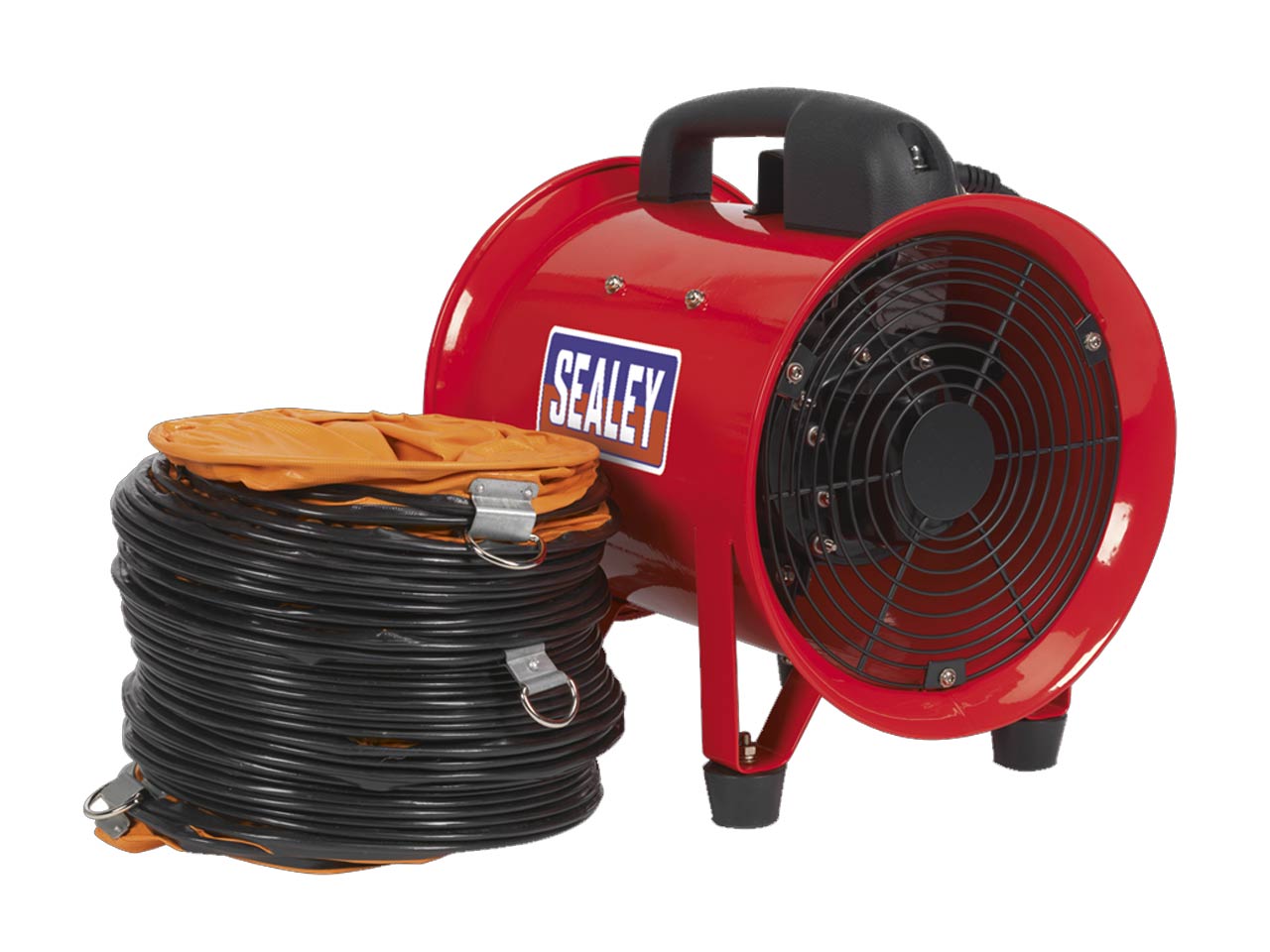 Sealey Portable Ventilator 200mm With 5 Metres Ducting Lightweight VEN200