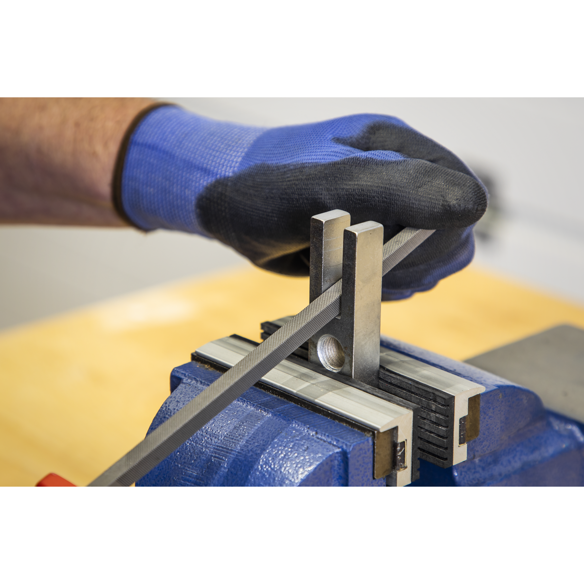 Sealey Smooth Cut Square Engineers File With Comfort Grip Handle 200mm AK5863